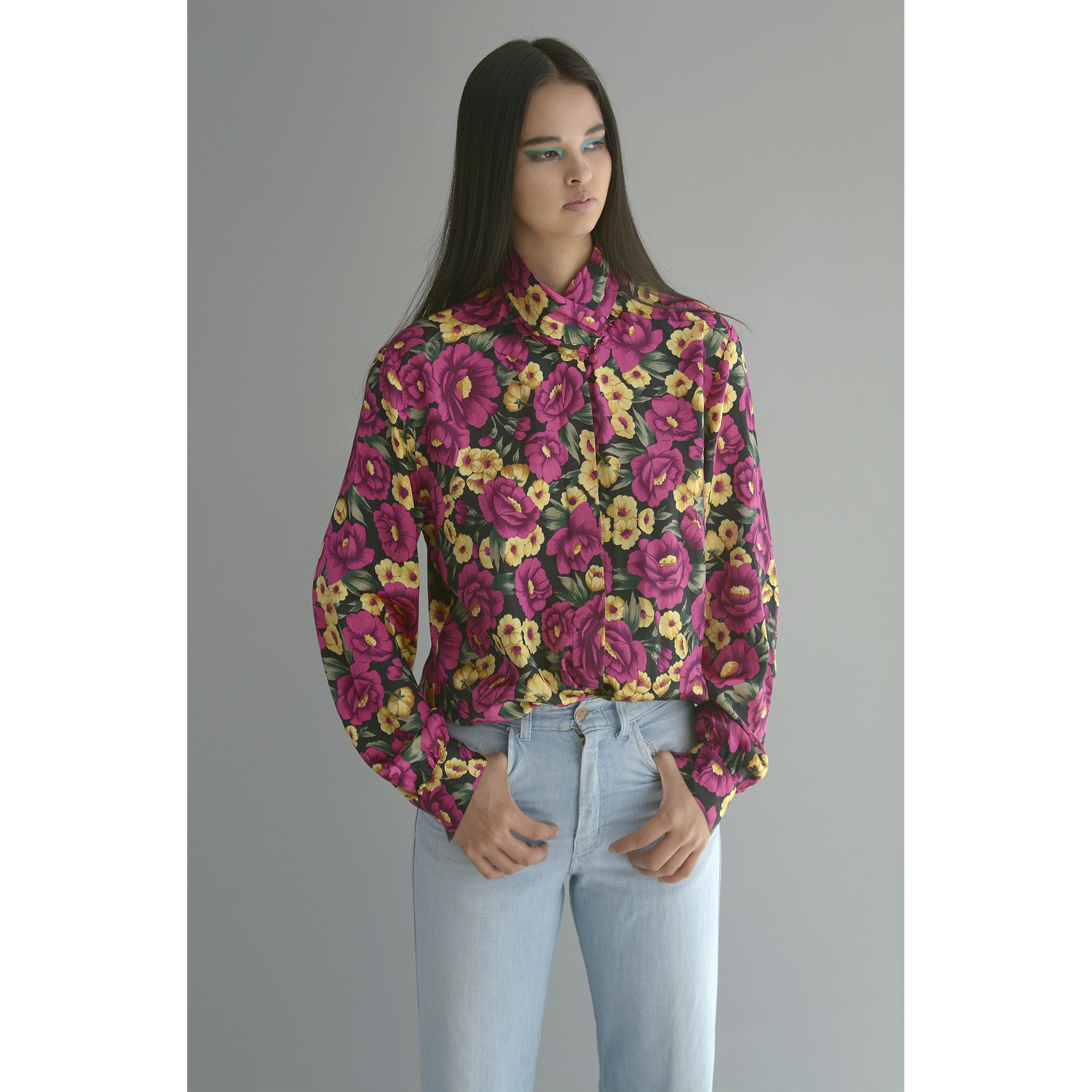 Blusa estampada floreada